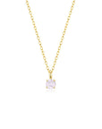 4 Prong Solitaire Pendant Necklace Jun (YG) - Eclat by Oui