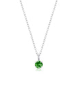 4 Prong Solitaire Pendant Necklace May (WG) - Eclat by Oui