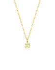 4 Prong Solitaire Pendant Necklace Nov (YG) - Eclat by Oui