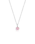 4 Prong Solitaire Pendant Necklace Oct (WG) - Eclat by Oui