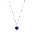 4 Prong Solitaire Pendant Necklace Sep (WG) - Eclat by Oui