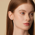 4 Prong Ear Studs 0.5CT (Model) - Eclat by Oui