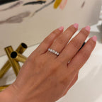 5-Stone Half Eternity Moissanite Ring (Model) - Éclat by Oui