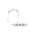 ⁠⁠5-Stone Half Eternity Moissanite Ring