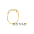 ⁠⁠5-Stone Half Eternity Moissanite Ring