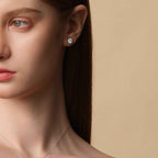 4 Prong Ear Studs 1 CT(Model) - Eclat by Oui