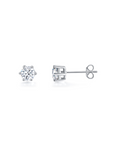 6 Prong Round Solitaire Ear Studs (Sample Preview)