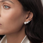 Anastasia Pearl Ear Climbers (Model) - Éclat by Oui