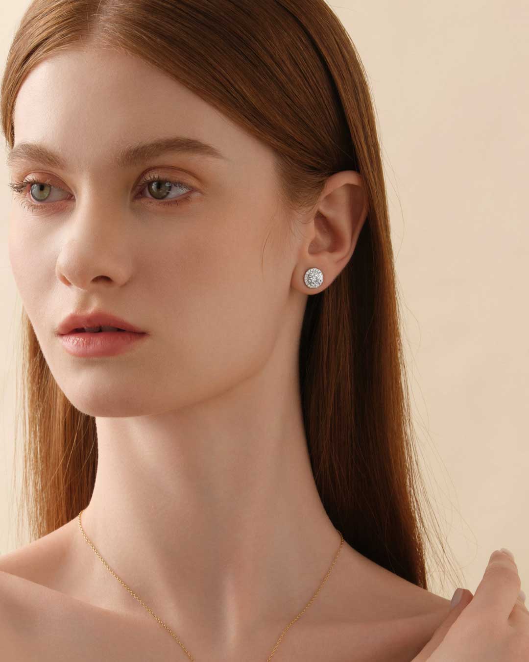 Annabelle Ear Studs 1CT (Model) - Eclat by Oui