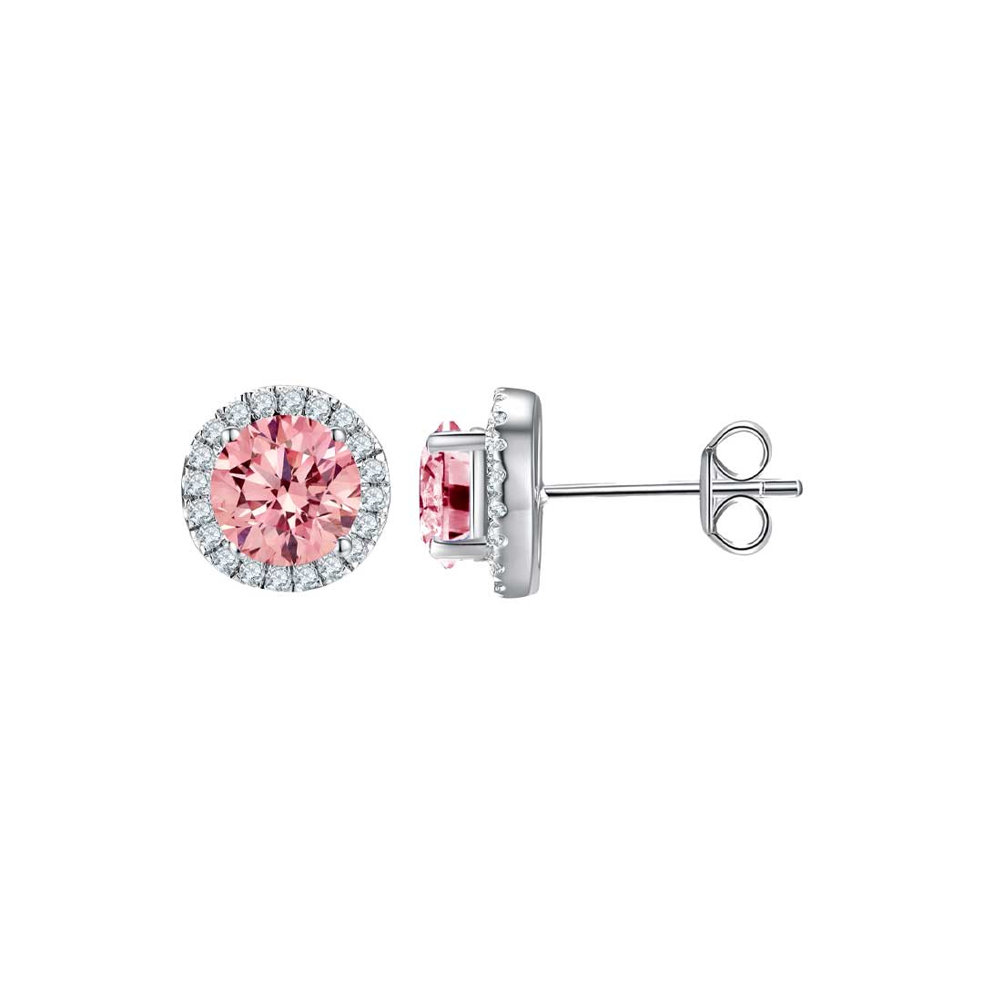Annabelle in Pink Ear Studs - Eclat by Oui