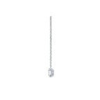 Asscher Solitaire Necklace (Side) - Eclat by Oui