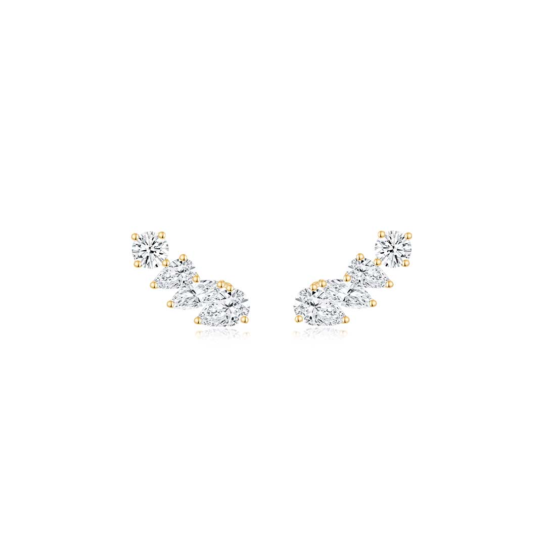 Aurelia Wing Ear Climbers YG - Eclat by Oui