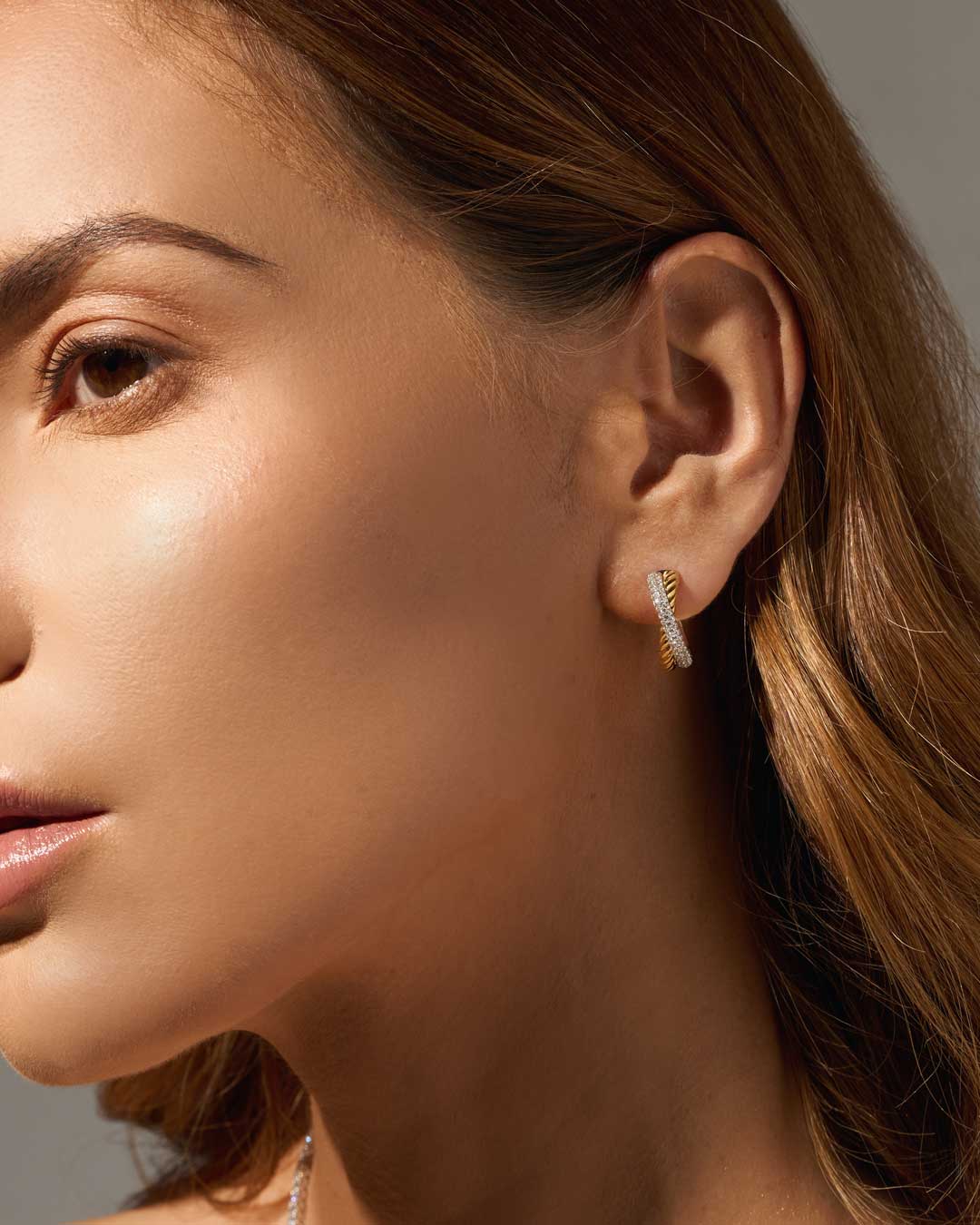 Braided Twist Earrings (Model) - Eclat by Oui