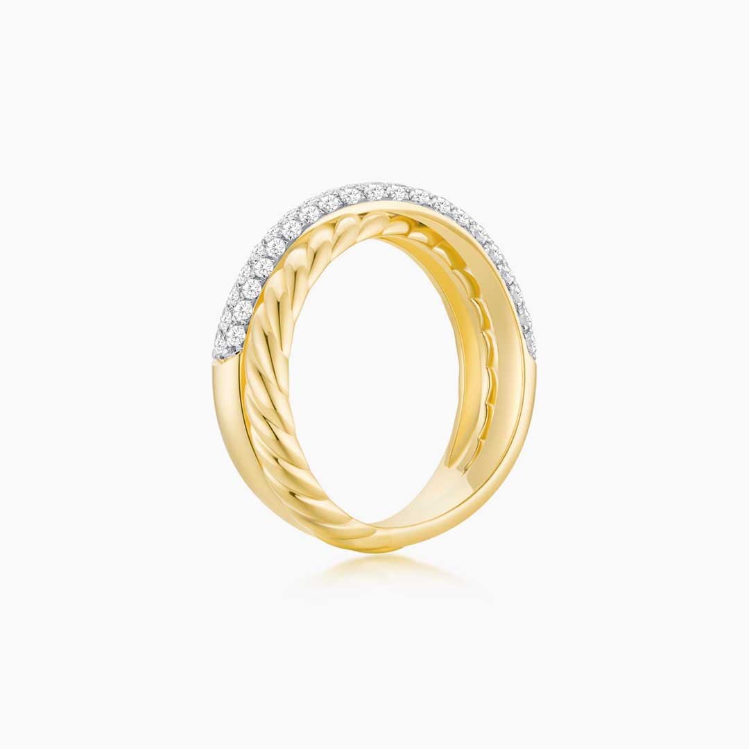 Braided Twist Ring (Side) - Eclat by Oui
