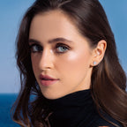 Calista Heart Solitaire Ear Studs (model) - Eclat by Oui