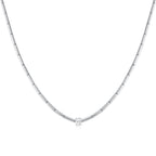 Caroline Segmented Necklace WG - Éclat by Oui