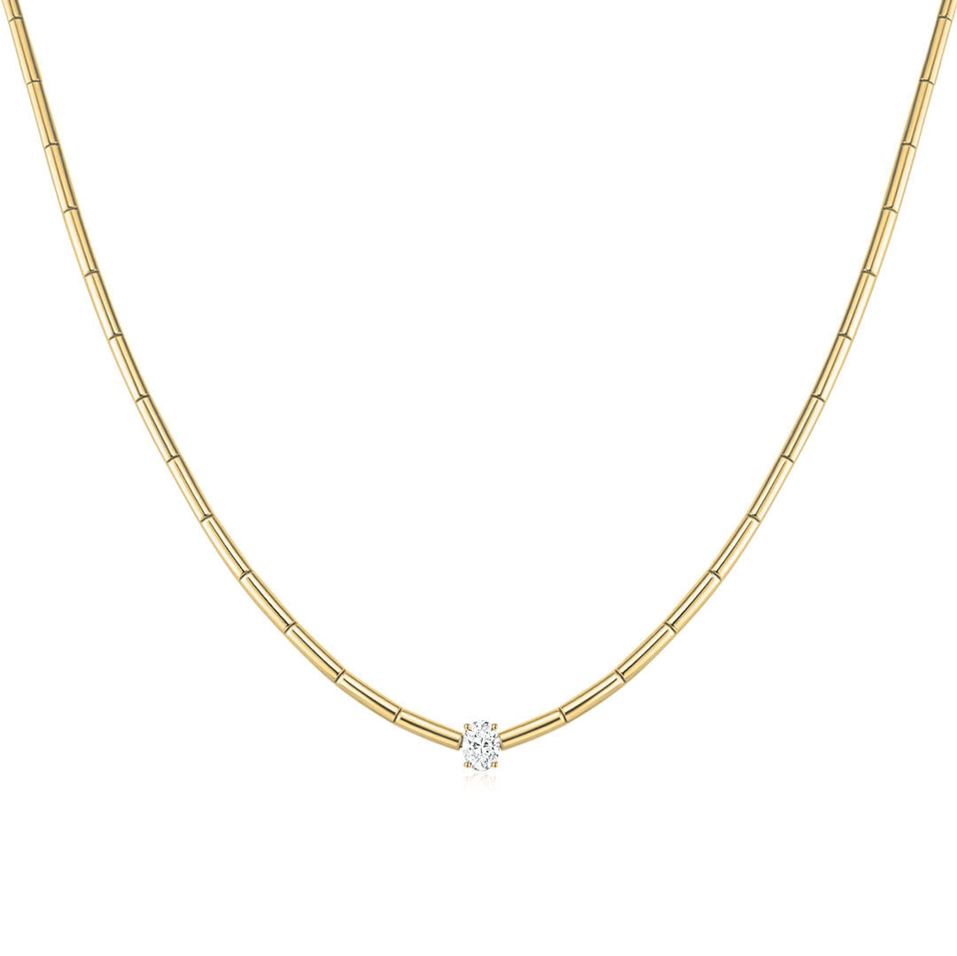 Caroline Segmented Necklace YG - Éclat by Oui