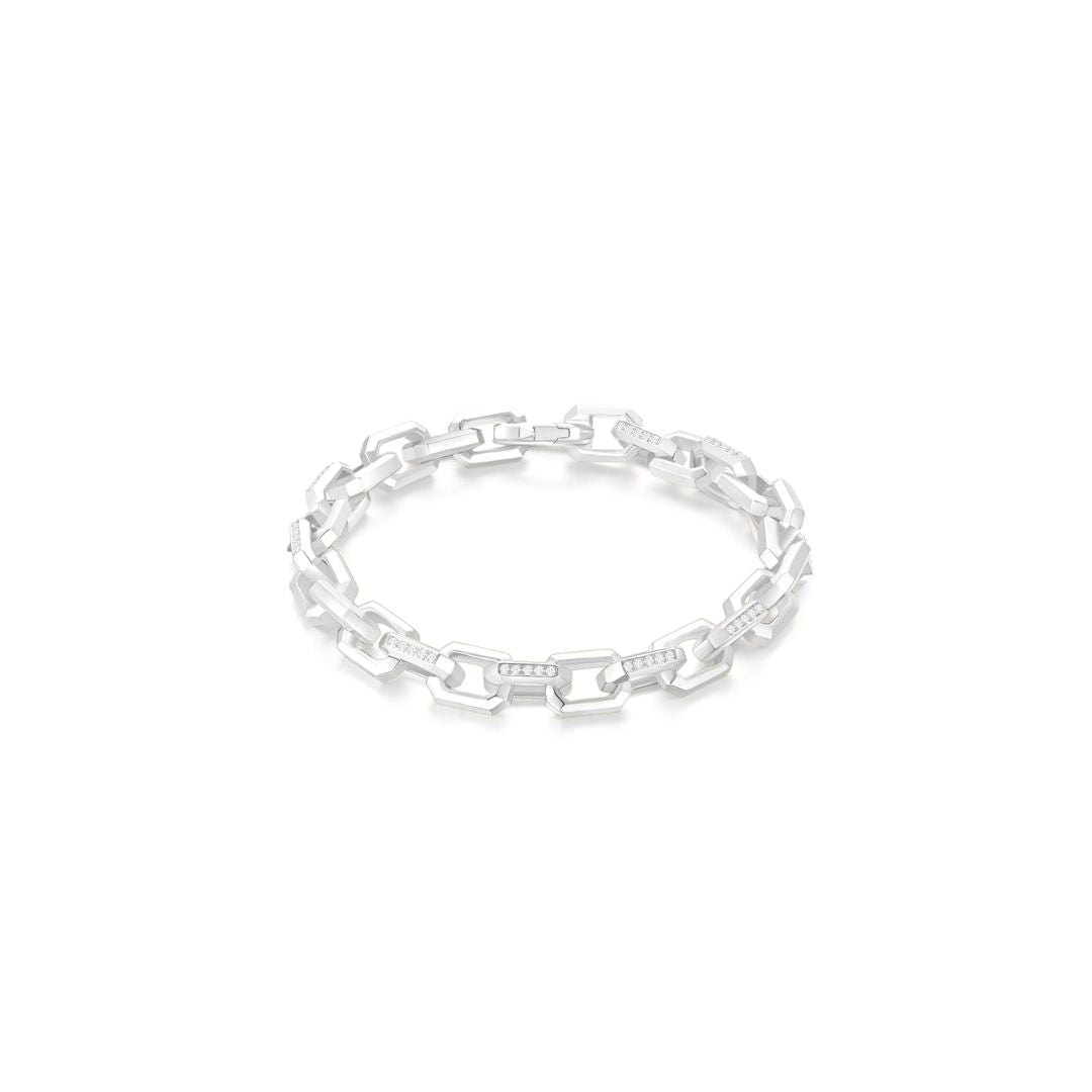 Chain of Time Pave Bracelet WG - Eclat by Oui