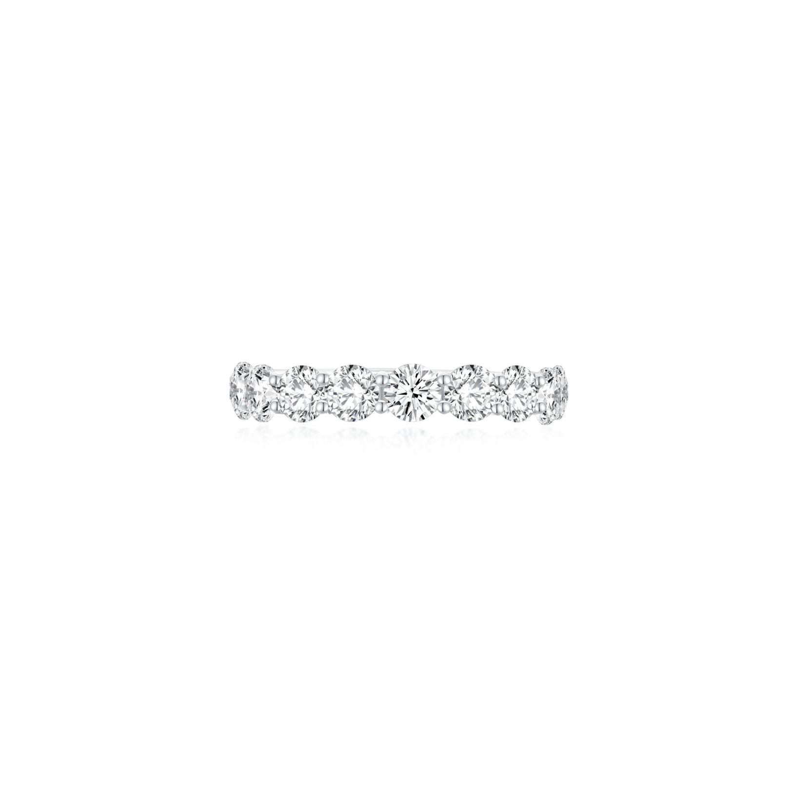 Charlotte Half Eternity Ring 0.1CT (Front) - Eclat by Oui