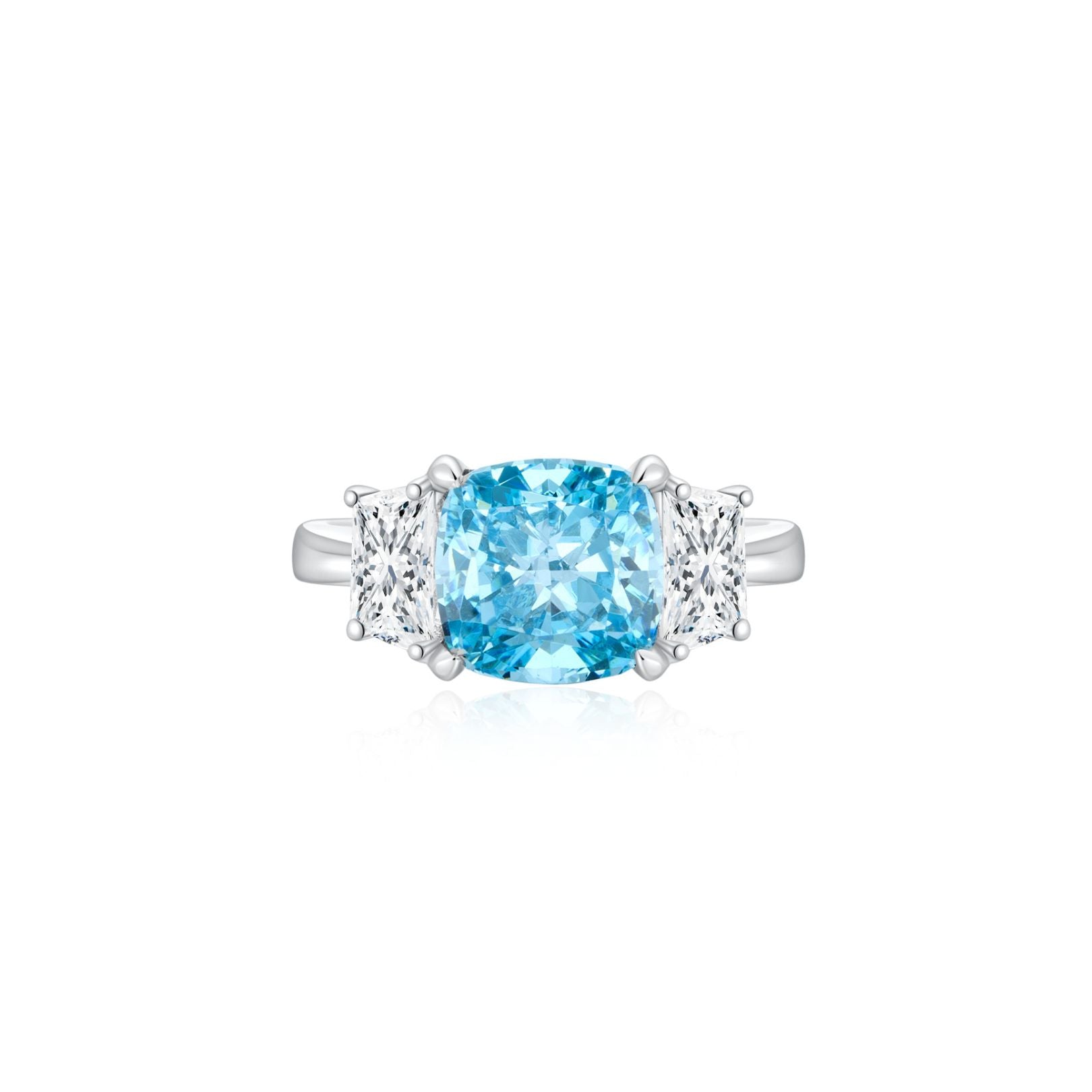 Claudia in Aquamarine Ring (Front) - Eclat by Oui