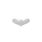 Cloud Puff® V Pave Ring (Front) - Eclat by Oui