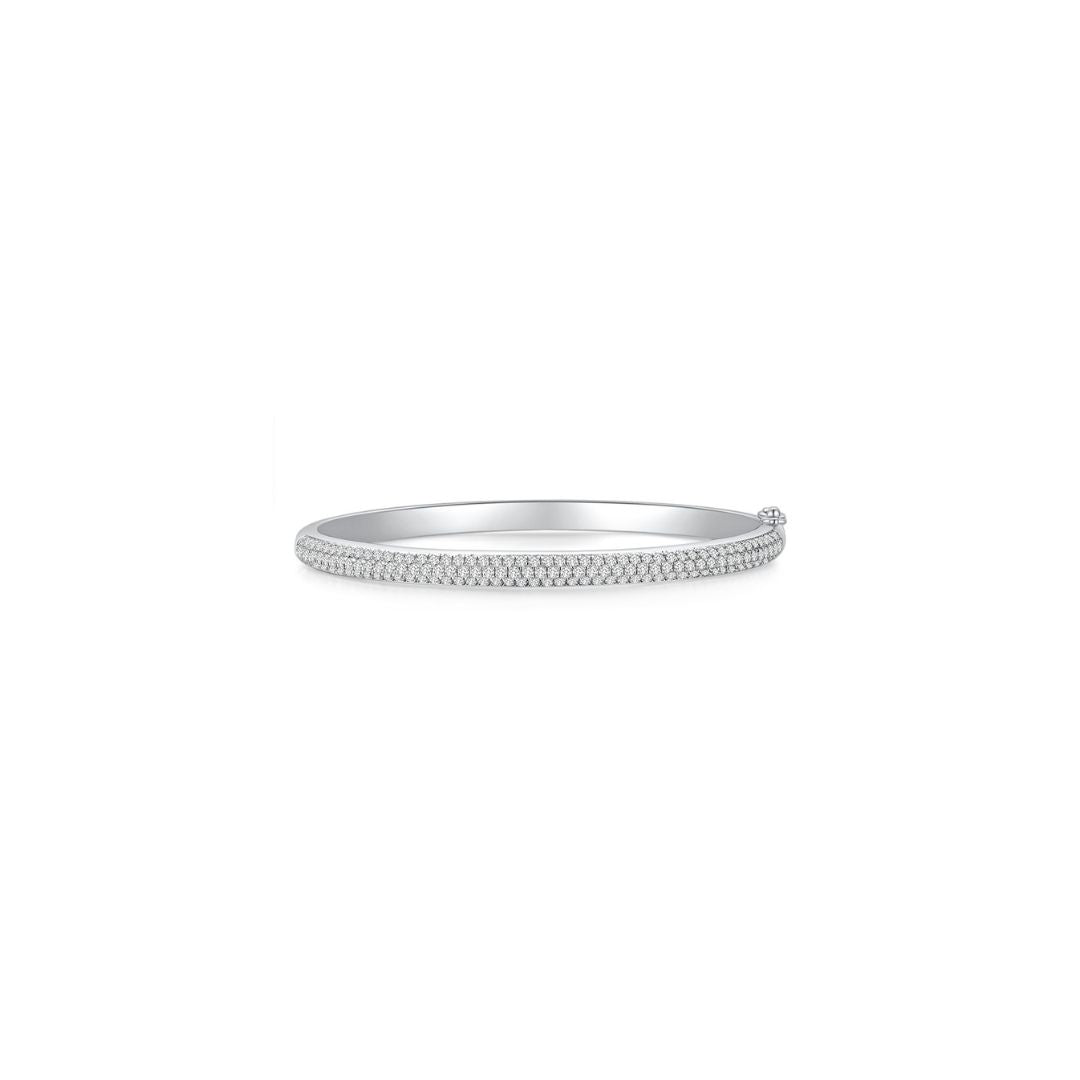 Cloud Puff Pave Bangle (Front) - Eclat by Oui