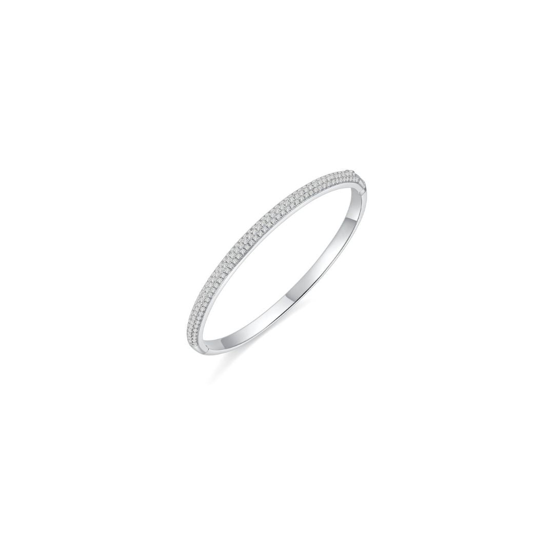 Cloud Puff Pave Bangle (Side) - Eclat by Oui