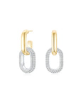 Detachable Cloud Link Earrings (Gold + Pave) - Eclat by Oui