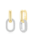Cloud Puff® Detachable Link Earrings (Gold + Pave) (New Setting) - Eclat by Oui
