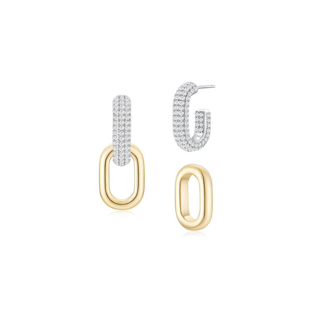 Cloud Puff Detachable Link Earrings GIF (Old Setting) - Eclat by Oui