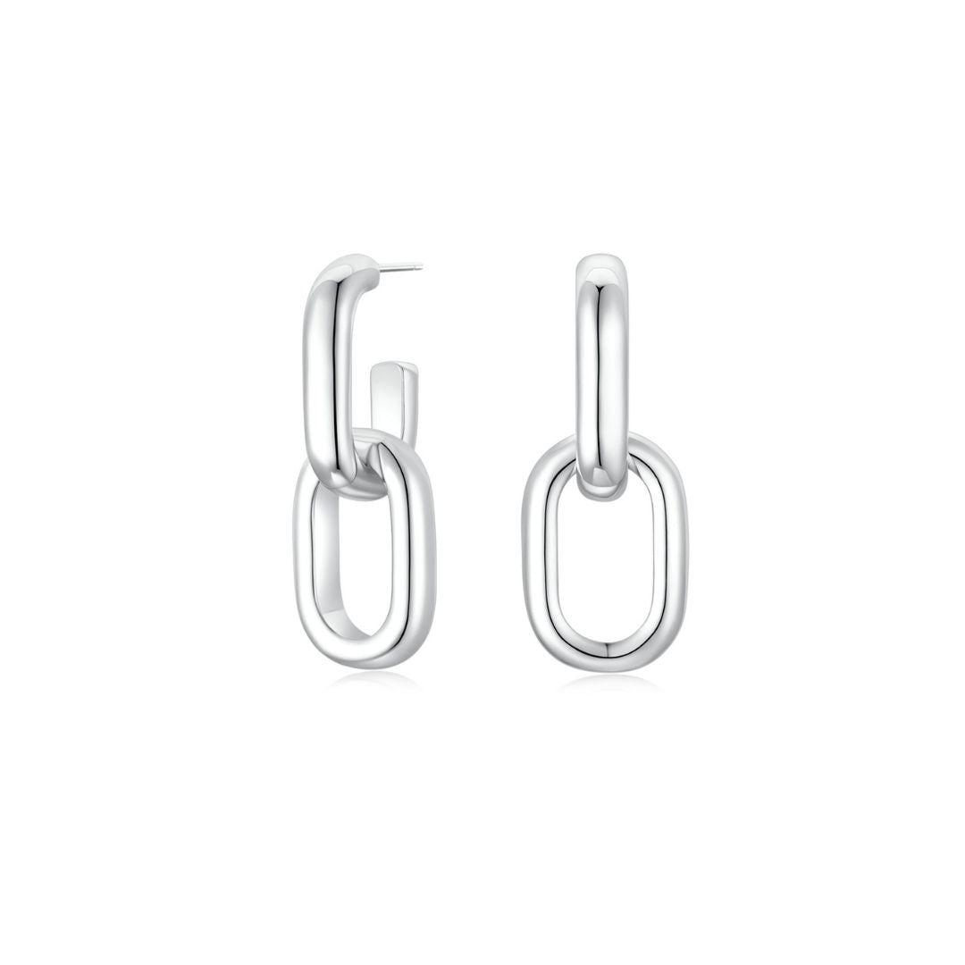 Detachable Cloud Link Earrings (Gold + Gold) - Eclat by Oui