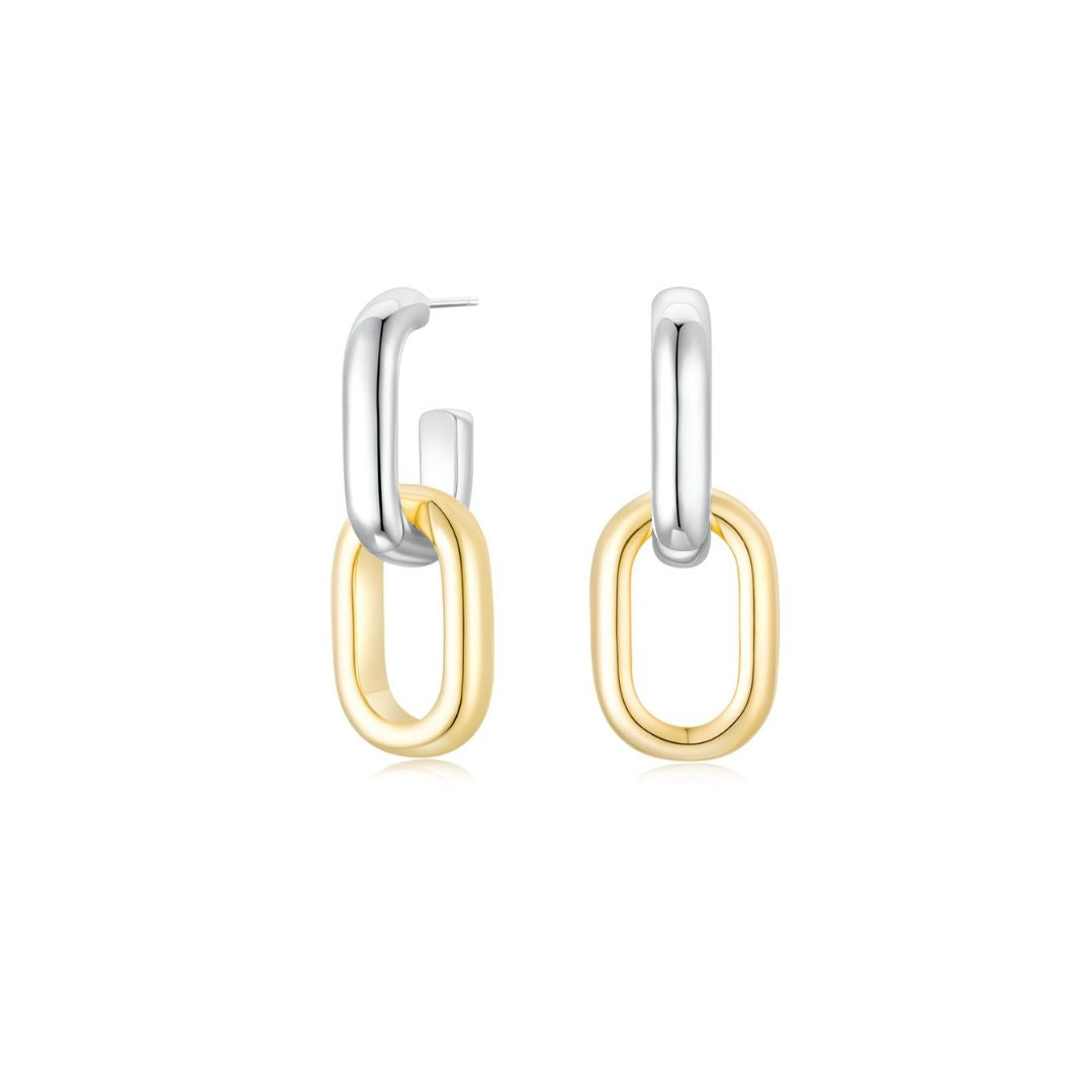 Detachable Cloud Link Earrings (Gold + Gold) - Eclat by Oui