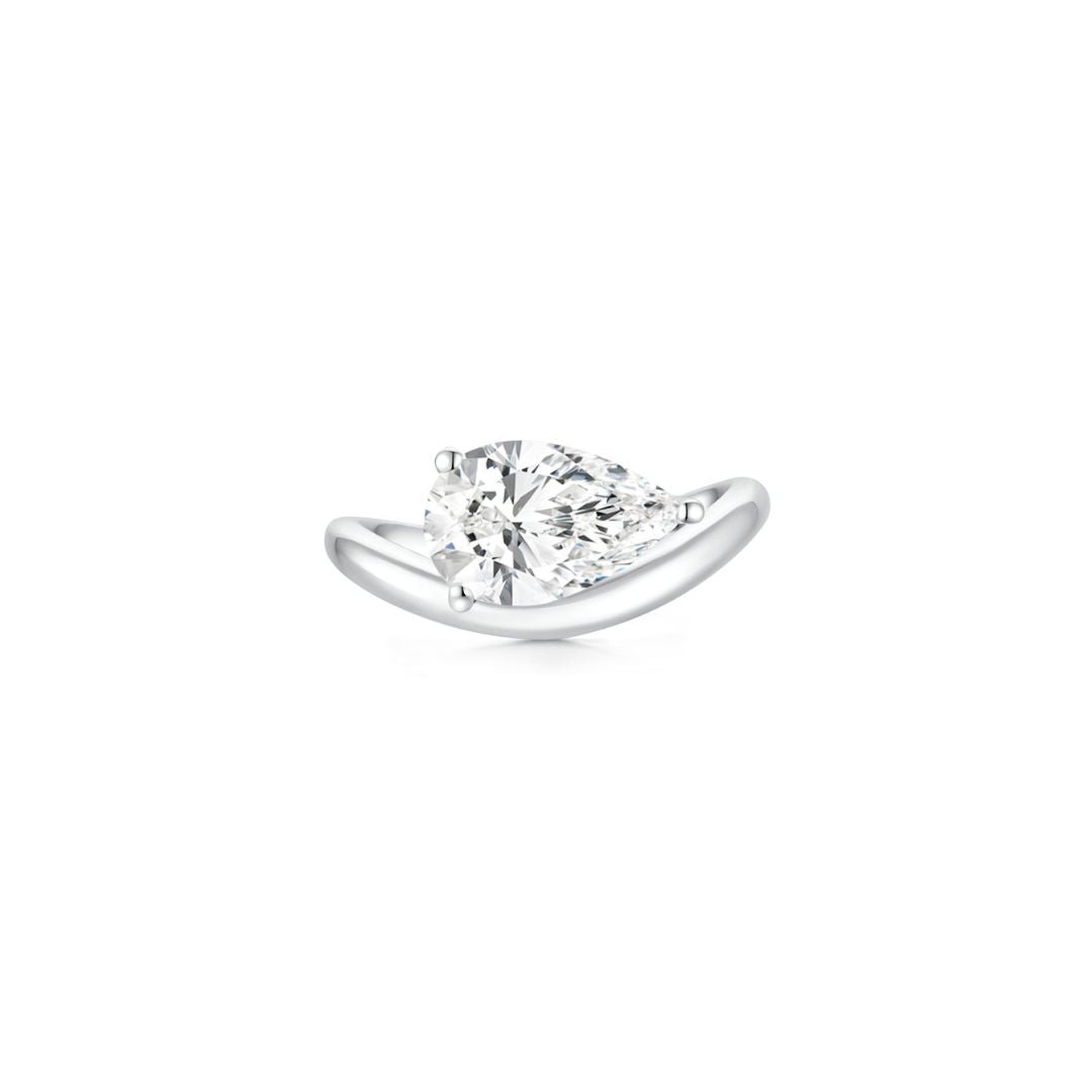 Cloud Solitaire Ring WG (Front) - Eclat by Oui