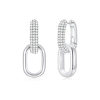 Cloud Puff® Detachable Link Earrings (Pave + WG) (New Setting) - Éclat by Oui