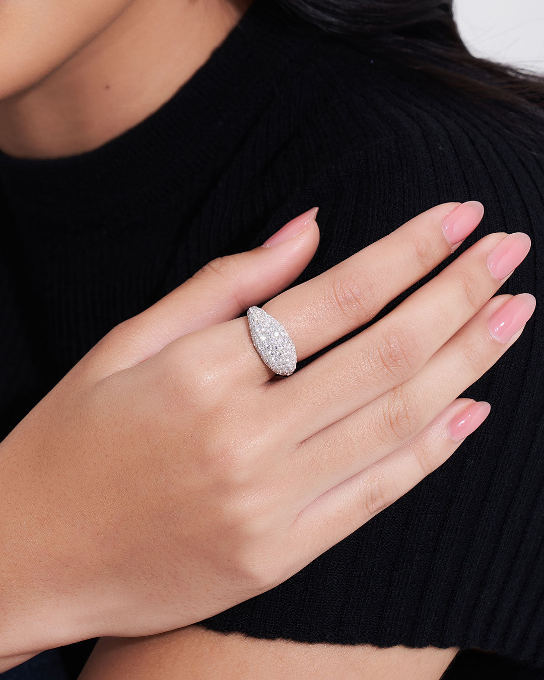 Cloud Puff® Dome Pave Ring (Model) - Éclat by Oui