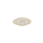 Cloud Puff® Dome Pave Ring YG (Front) - Éclat by Oui