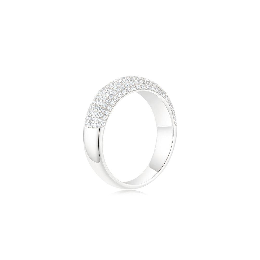Cloud Puff® Pave Ring (5.5mm) WG (Side) - Éclat by Oui