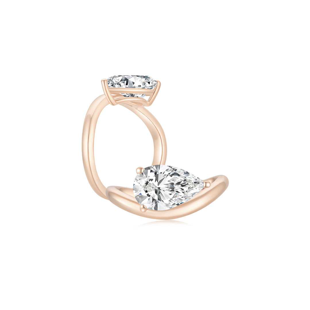 Cloud Puff® Solitaire Ring RG (Both) - Éclat by Oui