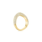 Cloud Puff® V Pave Ring YG (Side) - Éclat by Oui