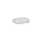 Cloud Puff® Wavy Pave Ring WG (Front) - Éclat by Oui