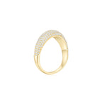 Cloud Puff® Wavy Pave Ring YG (Side) - Éclat by Oui