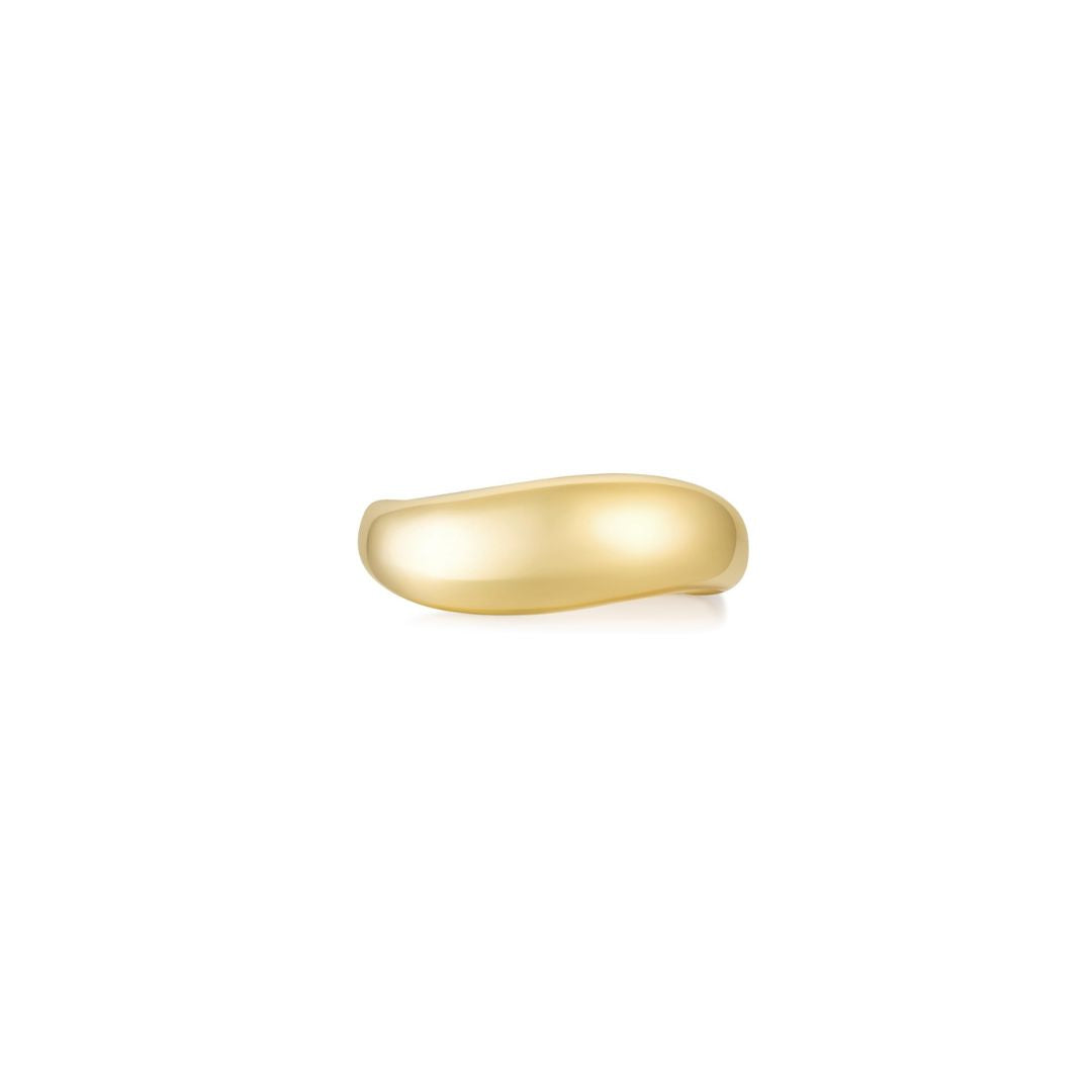 Cloud Puff® Wavy Ring YG (Front) - Éclat by Oui