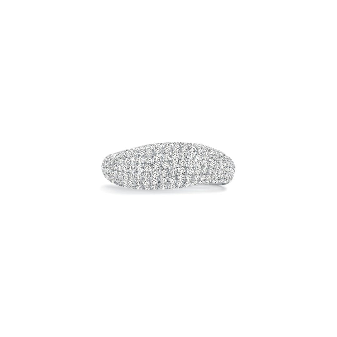 Cloud Puffy Wavy Pave Band (Front) - Eclat by Oui
