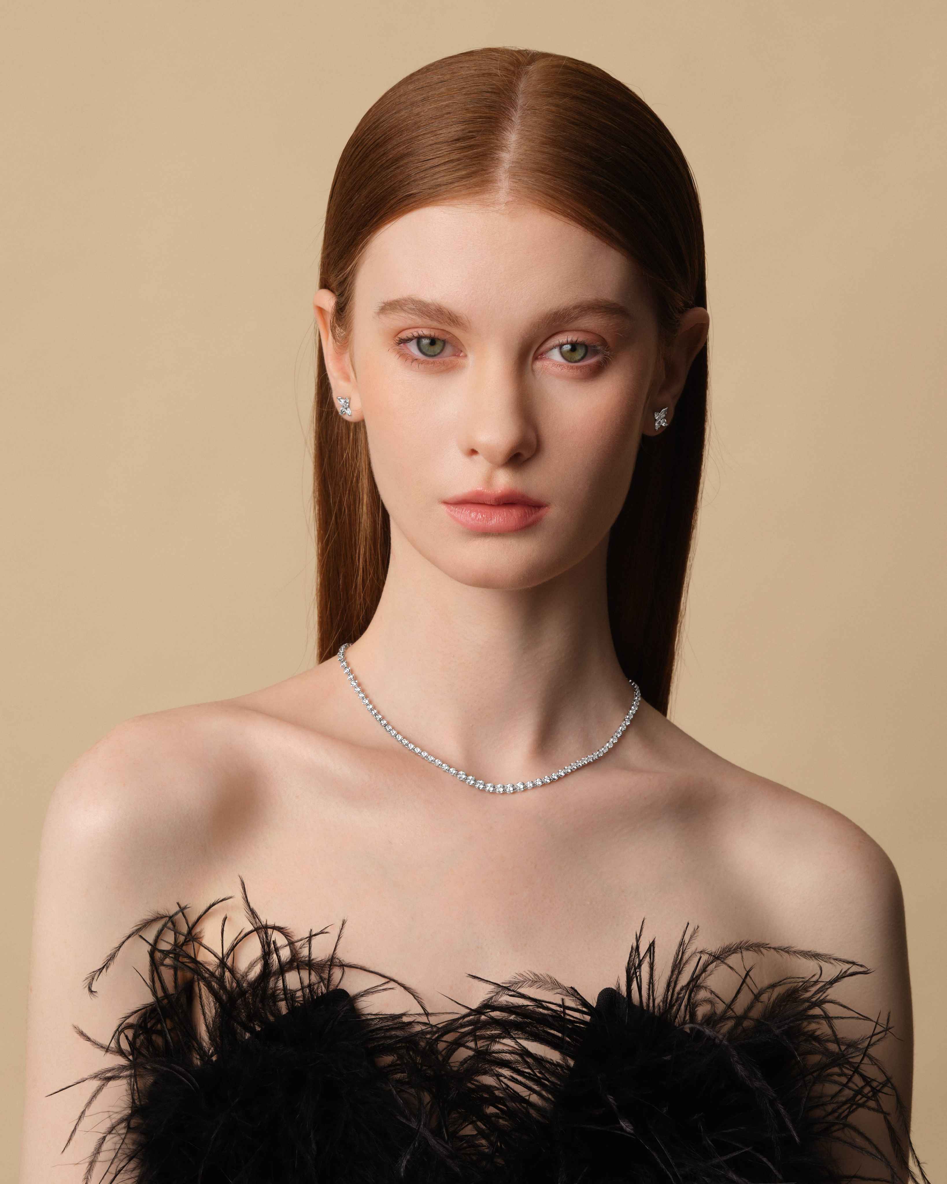 Riveria Tennis Necklace (Model) - Eclat by Oui