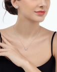 Cluster Marquise Necklace (Model) - Eclat by Oui