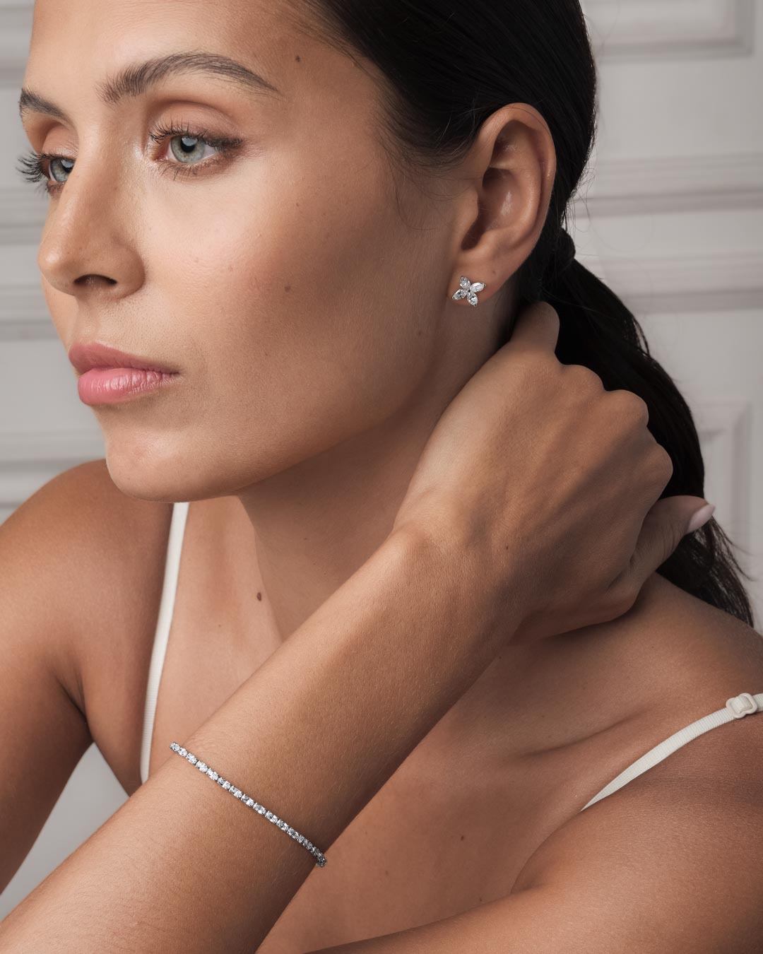Cluster Marquise Ear Studs (Model) - Éclat by Oui