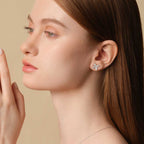 Cluster Marquise Ear Studs Small_0.3CT (Model 3) - Éclat by Oui