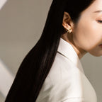 Crossroads Pave Earrings YG (Lifestyle) - Eclat by Oui