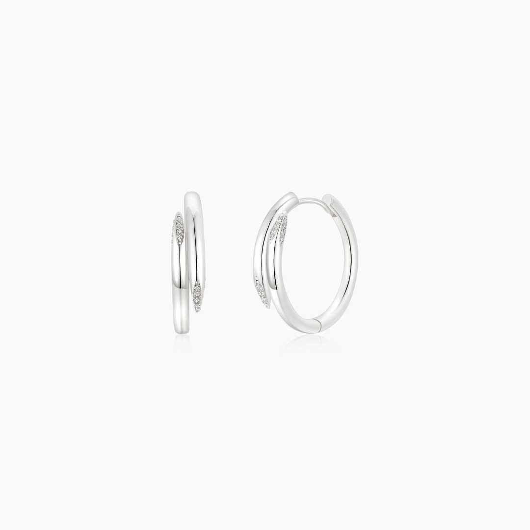 Double-Edged Earrings WG - Eclat by Oui