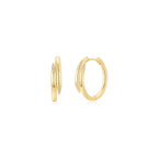 Double-Edged Earrings YG - Eclat by Oui